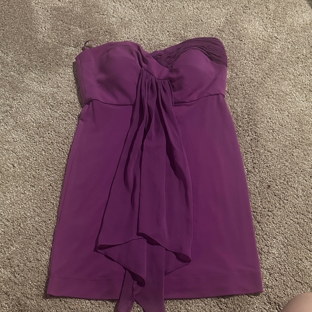 NWT Elegant Purple Strapless Dress